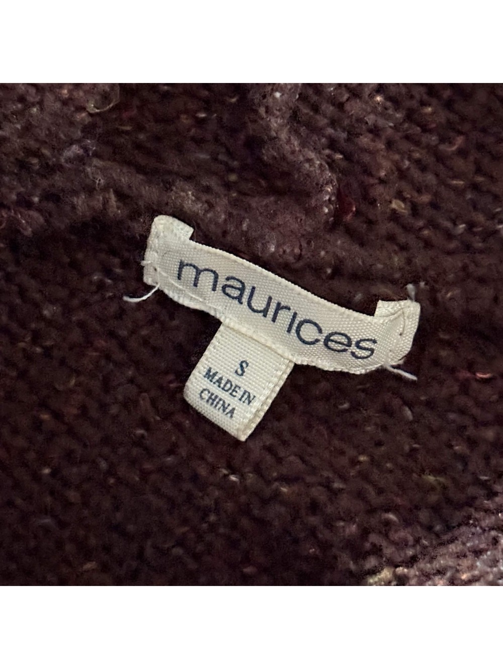 y2k brown hooded knit cardigan - Picture 4 of 4